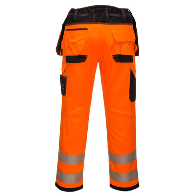 Portwest PW3 Warnschutzhose, Grösse: 36, Farbe: Orange/Schwarz, T501OBR36