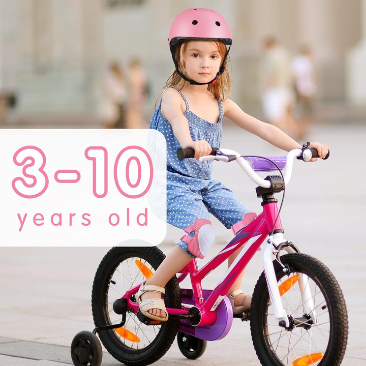 WayEee Knieschoner Kinder mit Helm, Schonerset Kinder 3-10 Jahre, Knieschützer Inliner Kinder Schutz