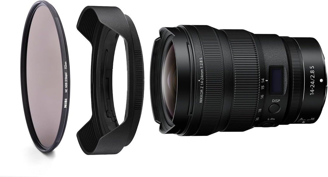 NiSi 112 mm Circular NC ND8 | 3-Stop-Graufilterfilter für Nikon NIKKOR Z 14-24 mm f/2.8S, 3-Stop