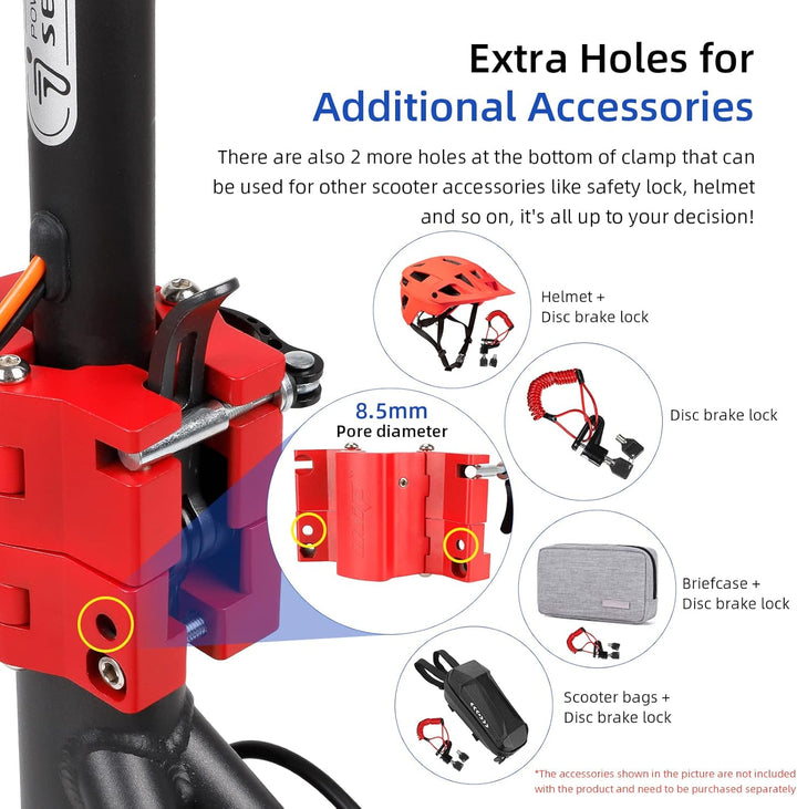 ulip Elektroroller, zusammenklappbar, aus Aluminiumlegierung, Schaftbasis, Ersatzteile für Xiaomi M3