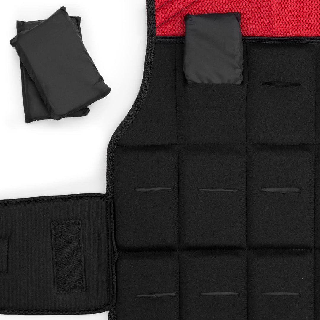 CAPITAL SPORTS Vestpro 10/20 - Gewichtsweste, Fitness-Weste, Weightvest, 10 oder 20 kg, 23 herausneh
