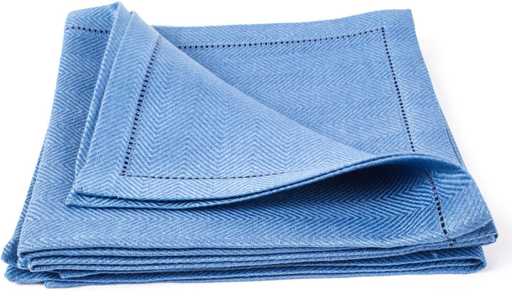 LinenMe Emilia X4 Servietten, 45,7 x 45,7 cm Royal Blau