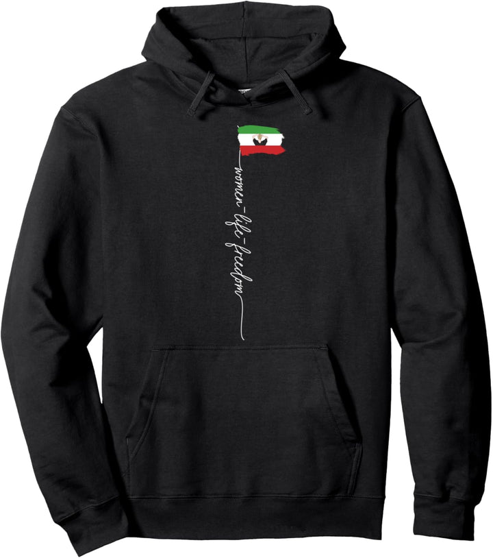 Iranische Flagge weibliche Faust unterstützt Frauen der iranischen Revolution Pullover Hoodie