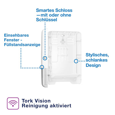 Tork Xpress Spender für Multifold Papierhandtücher 552000, Elevation Design - H2 Handtuchspender für