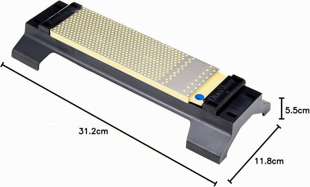 DMT WM8CX-WB DuoSharp plus Schärfstein – grob/extragrob mit Sockel, 20,3 cm / 8 Zoll Grob/Extra Grob
