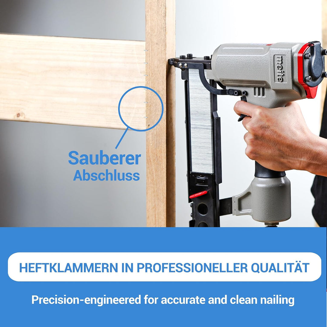 meite 18 Gauge K-Serie oder 90-Serie 1/4-Zoll Krone mit Schenkellängen von 1/2-Zoll bis 1-1/2-Zoll,