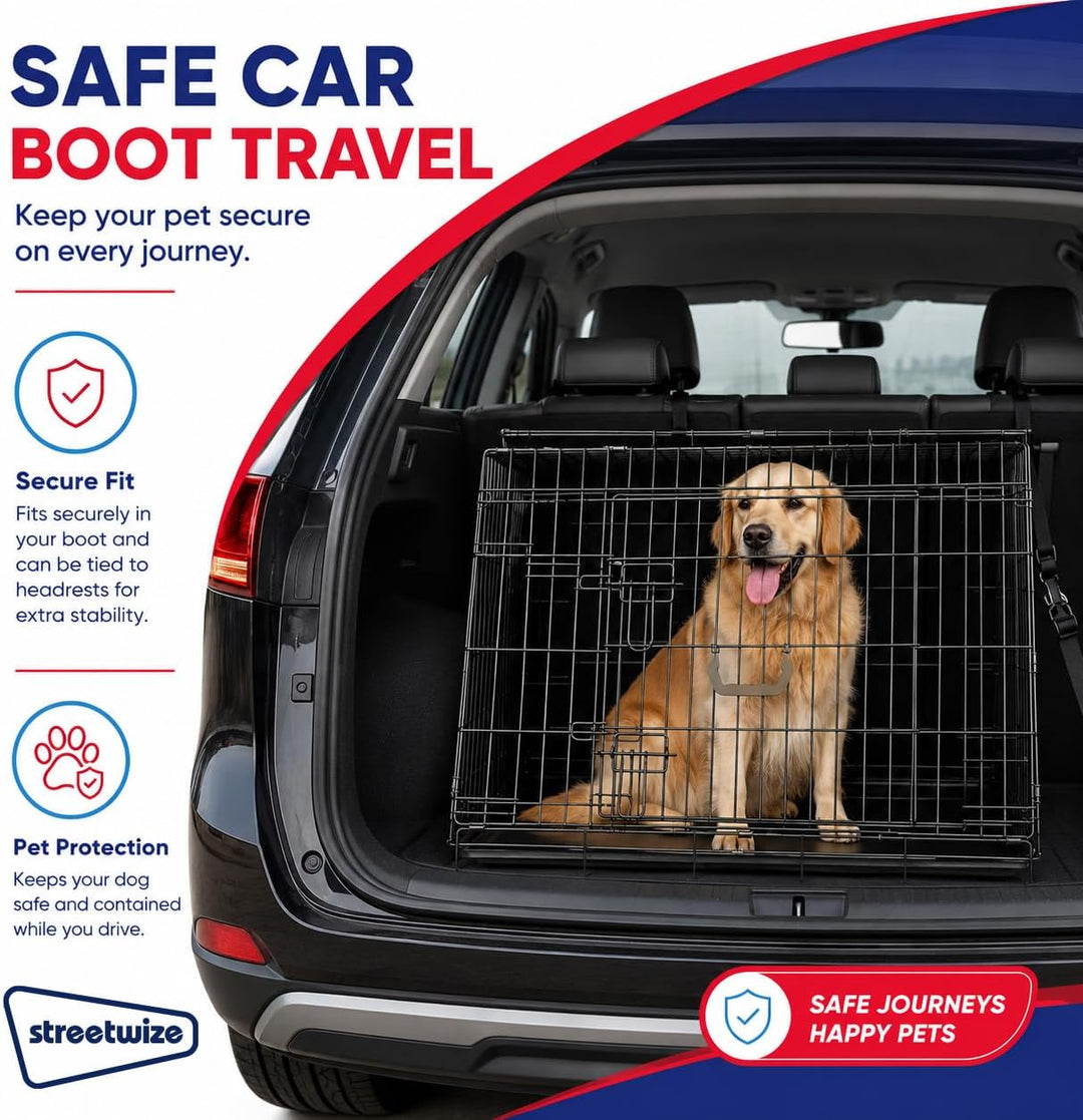 Streetwize Accessories Faltbare schräge Hundebox - Medium - 76x56x54cm