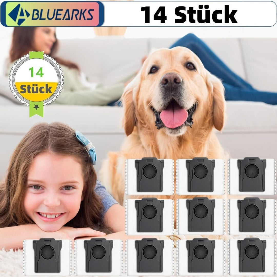 Bluearks 14 Stück Kompatibel mit Dreame D10 Plus Gen 2/L10s Ultra Gen 2/L40 Ultra /X40 Ultra Staubsa