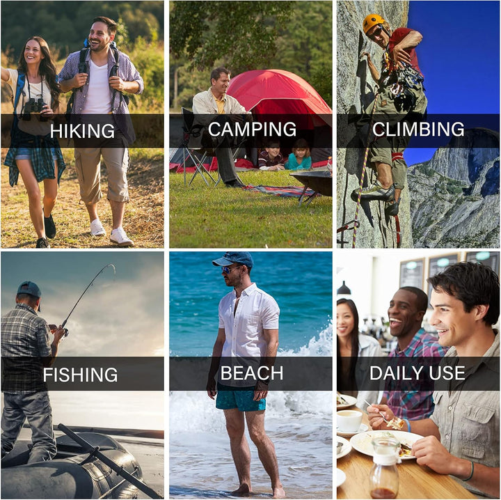 yeyity Outdoor Hemd Herren Langarm Safari Hemd UPF50 UV Schutz Funktionshemd Atmungsaktiv Button Dow