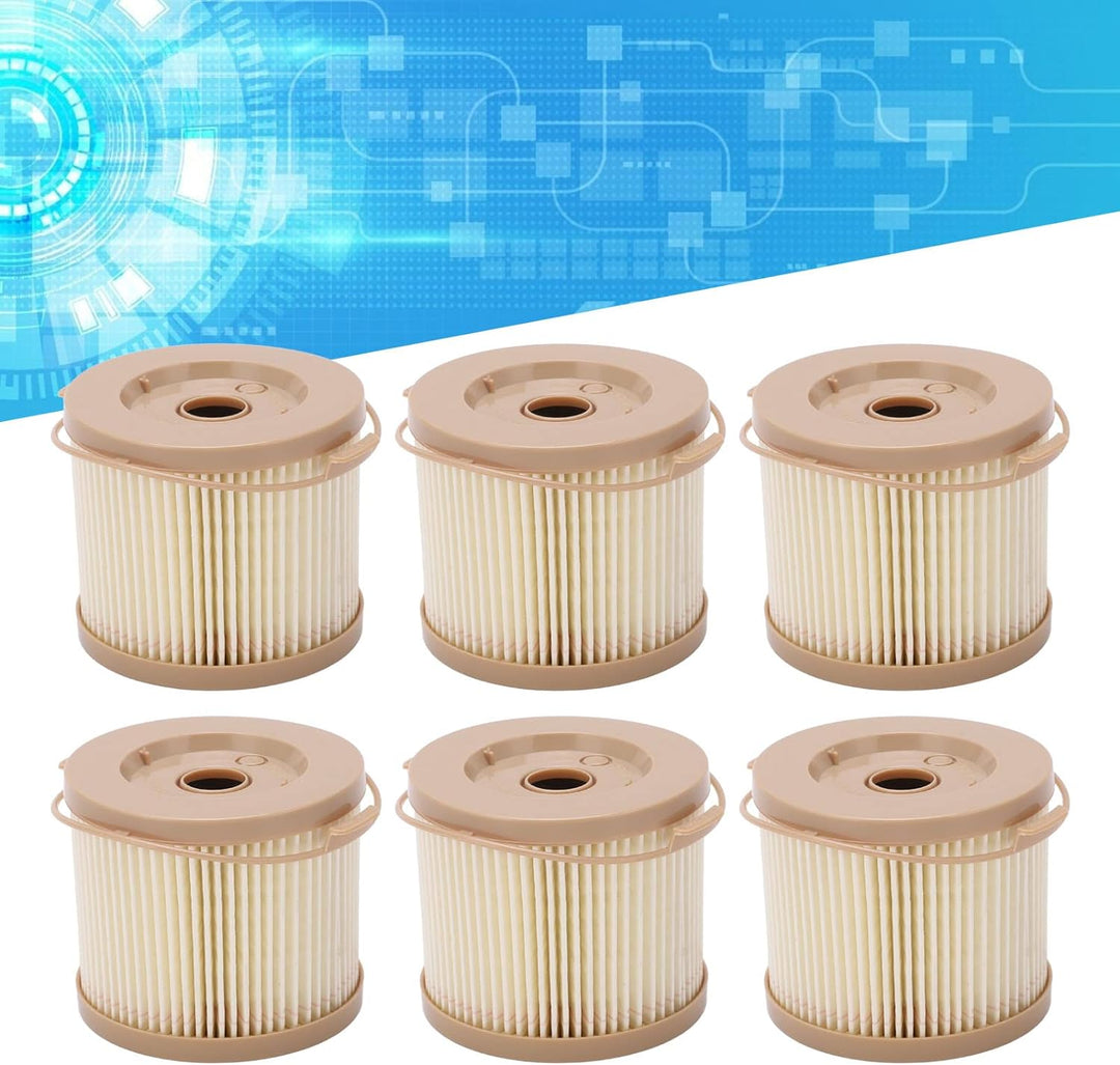 6 Stück Kraftstofffilter Element Wasserabscheider Kit Öl-Wasser-Filter-Kit Auto-Kraftstofffilter Was