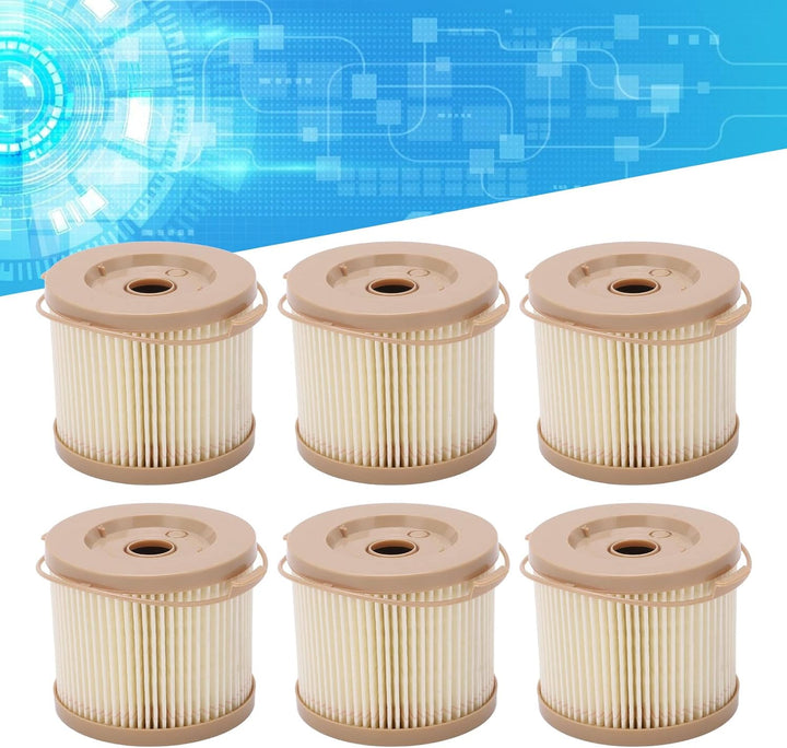 6 Stück Kraftstofffilter Element Wasserabscheider Kit Öl-Wasser-Filter-Kit Auto-Kraftstofffilter Was