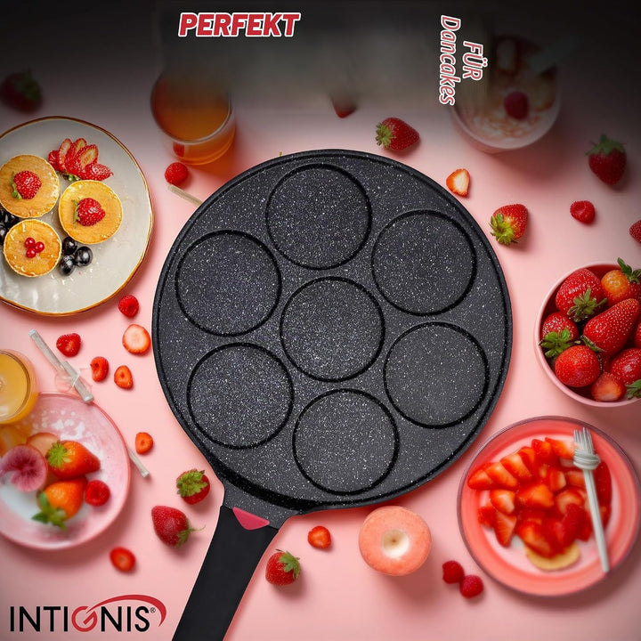 INTIGNIS Pancake Pfanne Spiegeleipfanne - Ø27cm mit Greblon Ceramics -Beschichtung | Induktion Ceran