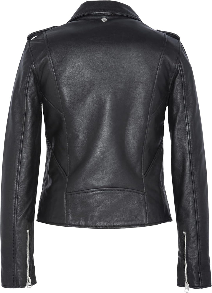 Schott NYC Damen Jacke S Schwarz (Black 90), S Schwarz (Black 90)