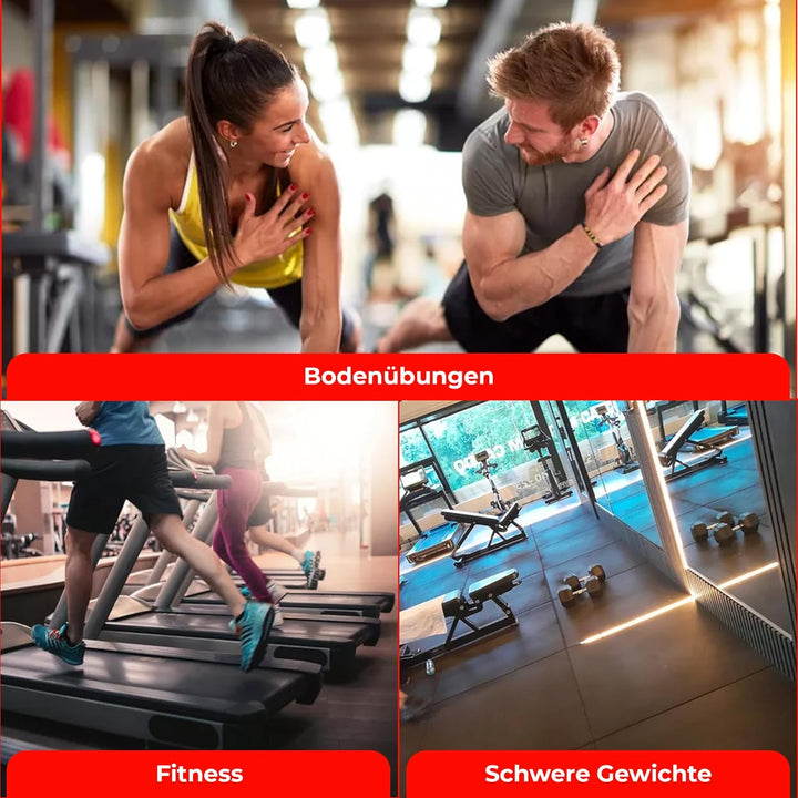 Vivol Fitness Bodenschutzmatte 100x100 cm Schwarz - Feinkörnig - 3 verschiedene Dicken 20mm