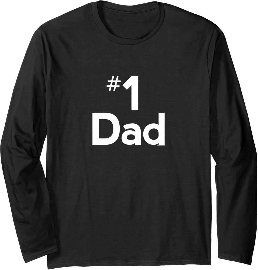 Dad Gifts for Dad | Number One | Gift Ideas Fathers Day Best Langarmshirt