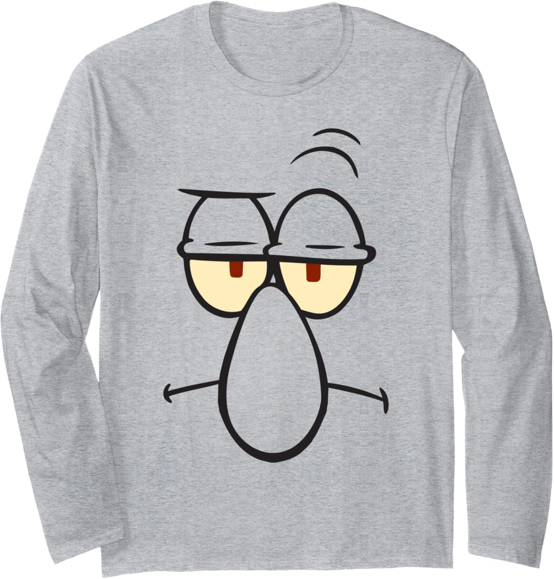 SpongeBob Schwammkopf Squidward grosses Gesicht Langarmshirt
