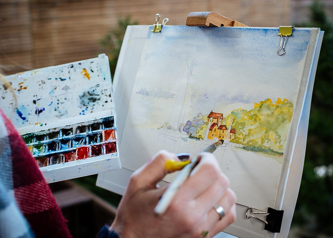 Clairefontaine 96394C Aquarellblock Etival (matt, 300g, für alle Nasstechniken geeignet, 1-seitig ve