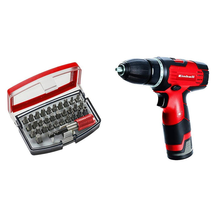 Einhell Akku Bohrschrauber TH-CD 12-2 Li (Lithium Ionen, 12 V, 1,3 Ah, 2 Gang, 24 Nm, Ladegerät, Kof