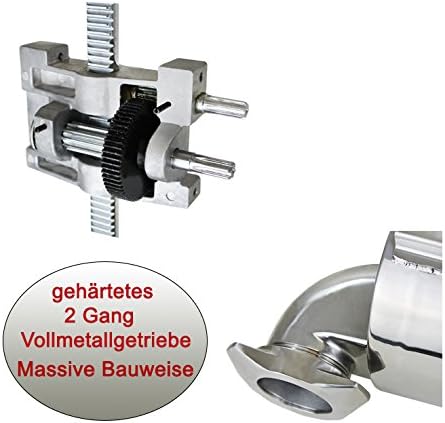 Beeketal 'BT012' Edelstahl Industrie Wurstfüllmaschine (12 L Volumen) SGS-geprüft, Profi Wurstfüller