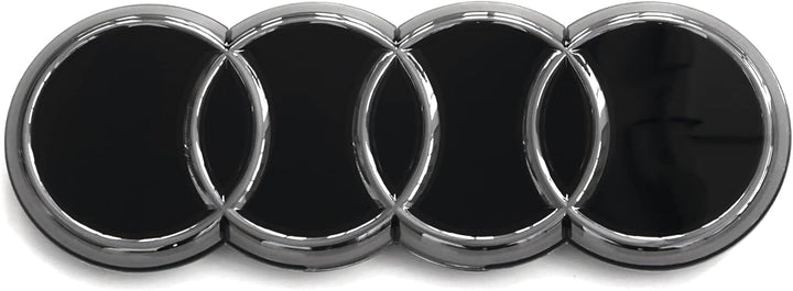 Audi 89A071801 Ringe Zeichen Kühlergrill Black Edition Emblem Blackline Logo, schwarz