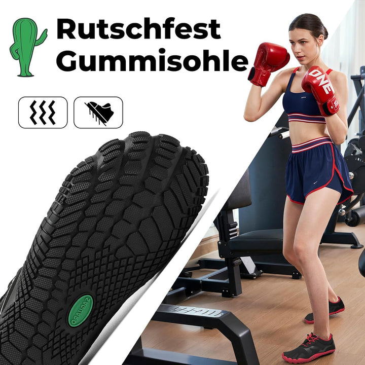 SAGUARO Unisex Barfussschuhe Outdoor Barfuss Traillaufschuhe Zehenschuhe mit Zero-Drop Solhe Gr.36-4