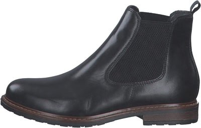 Tamaris Damen Stiefeletten, Frauen Chelsea Boots,Comfort Lining,TOUCHit-Fussbett 36 EU Schwarz Black