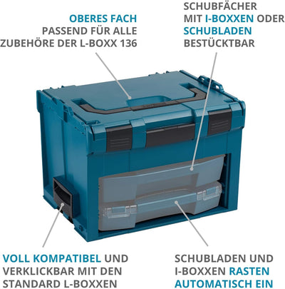 L-BOXX Sortimo LS BOXX 306 | inkl. i-BOXX 72 C3 & i-BOXX 72 I3 in Professional Blau individuell anpa
