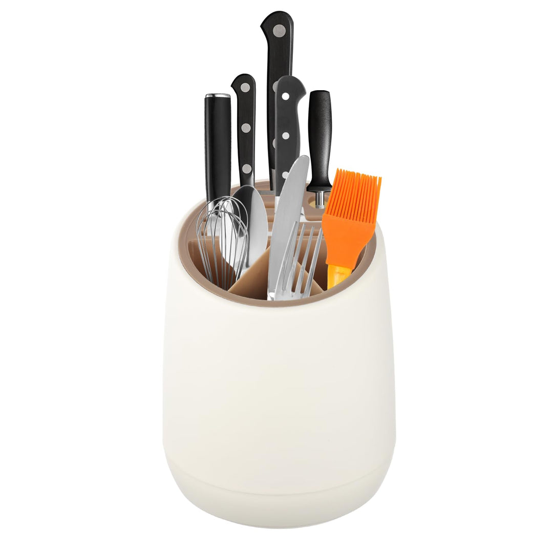 Universal Messerblock ohne Messer Drehbar Küchencontainer Utensilienhalter für Küchentheke 22 x 17.5