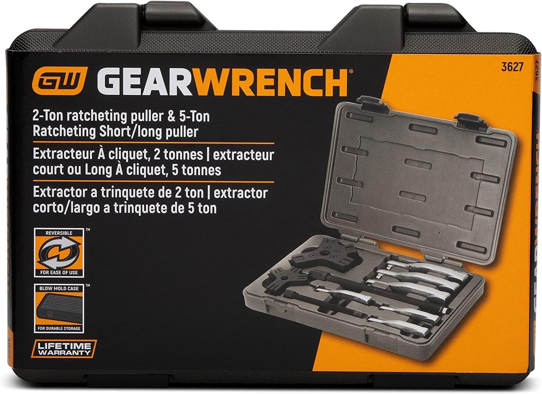 GEARWRENCH 3627 Ratschenzieher-Set, 2 oder 3 Backen, 2 und 5 Tonnen