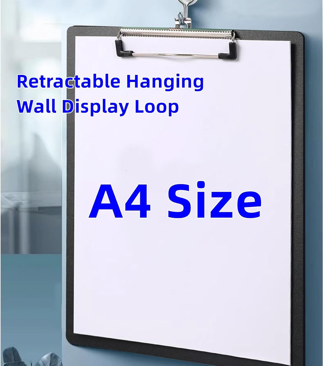 Klemmbrett A4, 6er Klemmbretter mit Gummierter Metalklemme, Zwischenablage Schreibblock für Büro, St