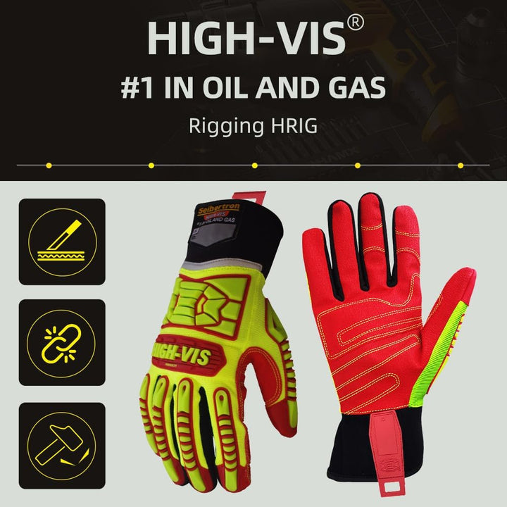 Seibertron HIGH-VIS HRIG Impact Schlagschutz Ölbeständiger Sicherheit rutschfeste General Utility Ri