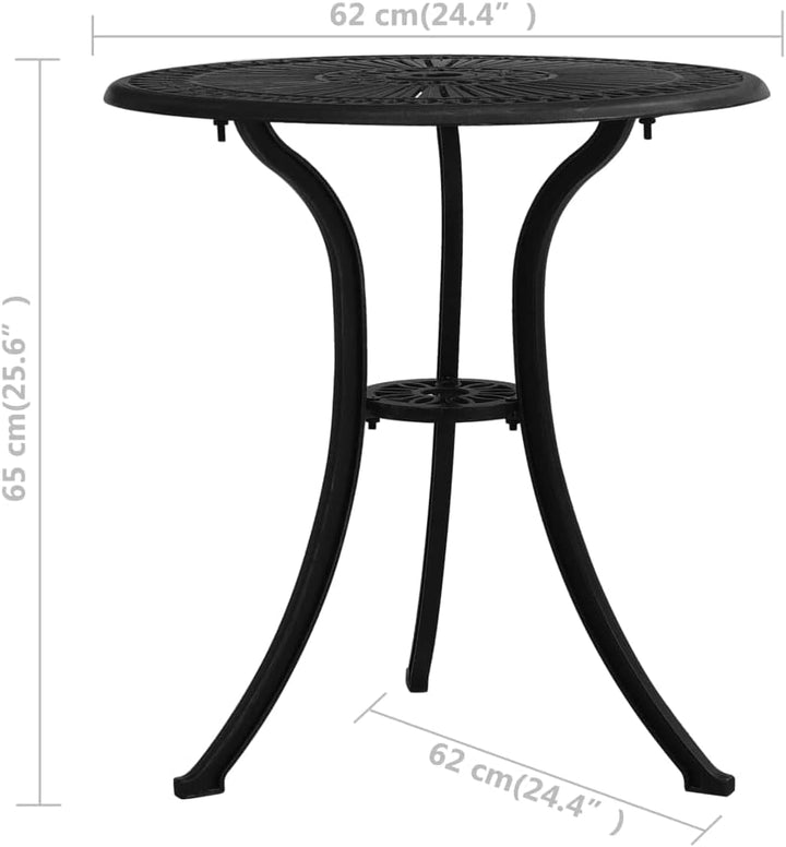 vidaXL Bistroset 3-TLG. Balkonset Gartenmöbel Sitzgruppe Balkonmöbel Gartenset Gartentisch Gartenstu