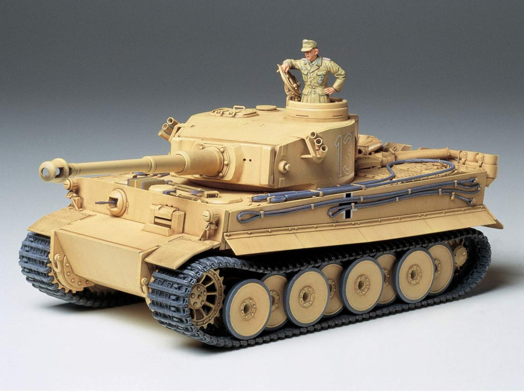 Tamiya 300035227 - 1:35 WWII Tiger I Initial/Frühe Produktion, Miniaturfahrzeuge