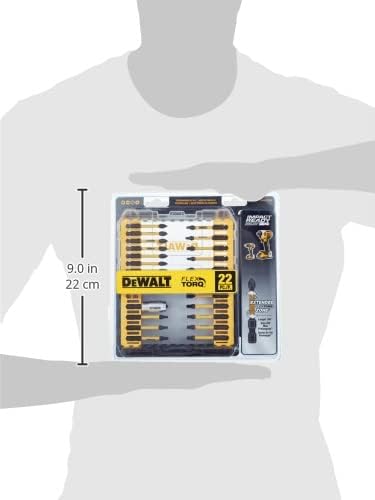 DEWALT FlexTorq Schlagschrauber-Bit-Set, 22-teilig (DWA2FTS22IR)
