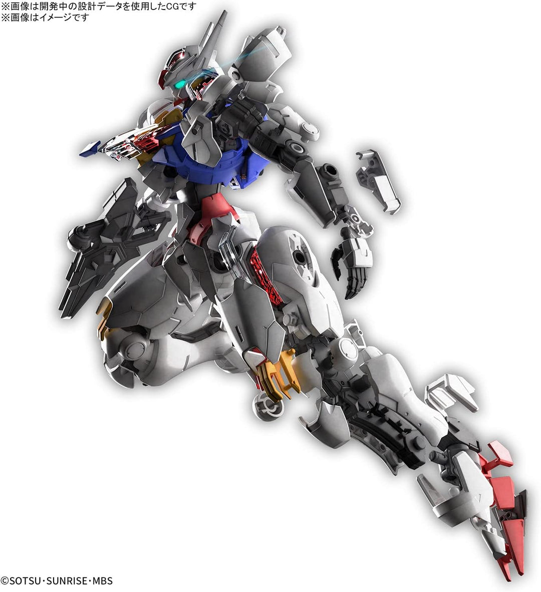 BANDAI SPIRITS(バンダイ スピリッツ) The Witch from Mercury – Full Mechanics 1/100 Gundam Antennenmodellbausat