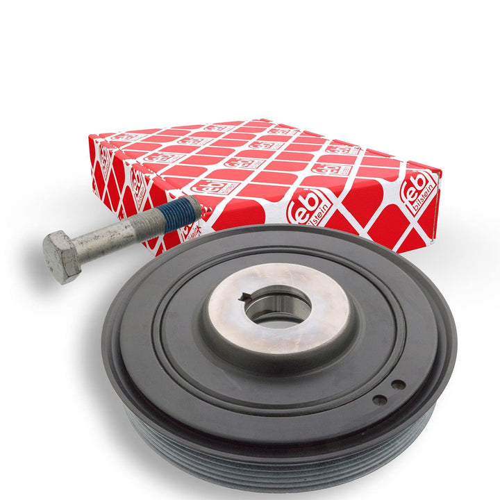 febi bilstein 33783 Riemenscheibe (entkoppelt) für Kurbelwelle, mit Schraube , 1 Stück