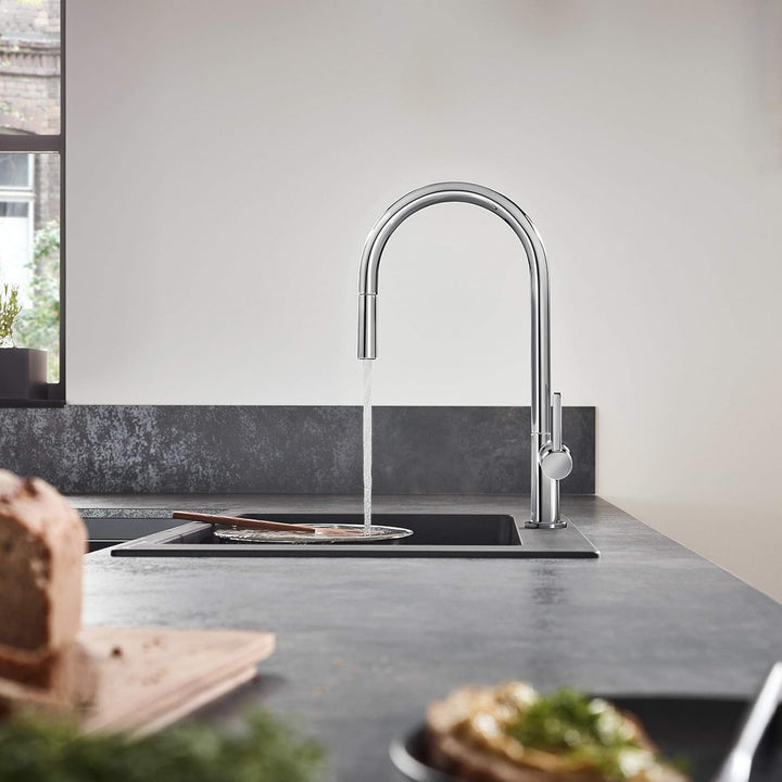 hansgrohe Küchenarmatur Talis M54 (Wasserhahn Küche, 360° schwenkbar, ausziehbarer Auslauf, hoher Ko