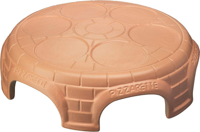 Emerio Pizzaofen, PIZZARETTE das Original, handgemachte Terracotta Tonhaube, patentiertes Design, fü