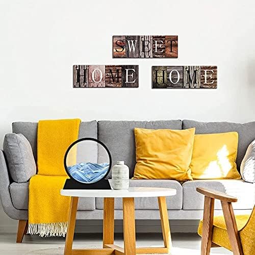 LINPING Fliessendes Sandgemälde, bewegliches Sandkunstbild, rundes Glas, 3D-Tiefsee-Sandlandschaft i