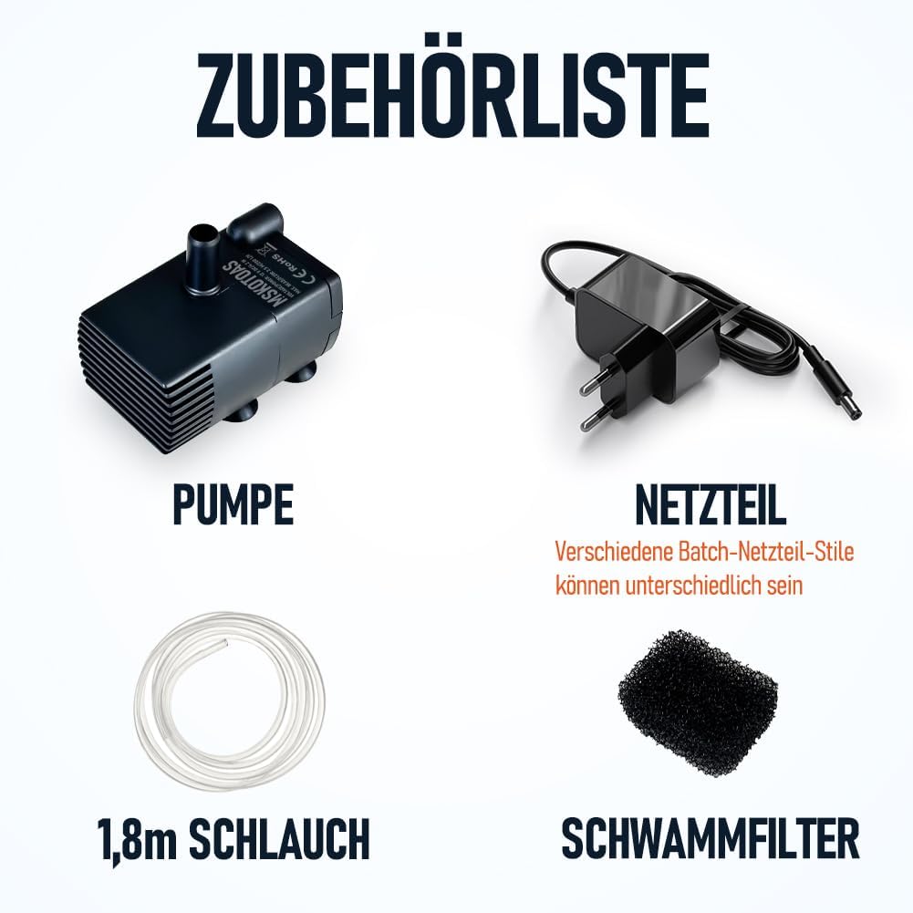 Automatische kleine Tauchpumpe mit Wassersensor, 2,5m 280L/h Mini-Kondensatpumpe, Wasserablauf für E