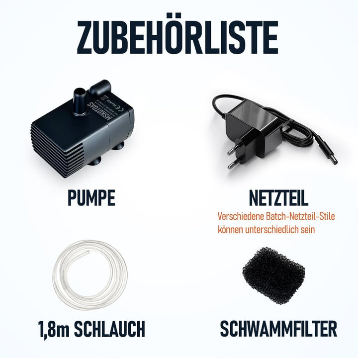 Automatische kleine Tauchpumpe mit Wassersensor, 2,5m 280L/h Mini-Kondensatpumpe, Wasserablauf für E