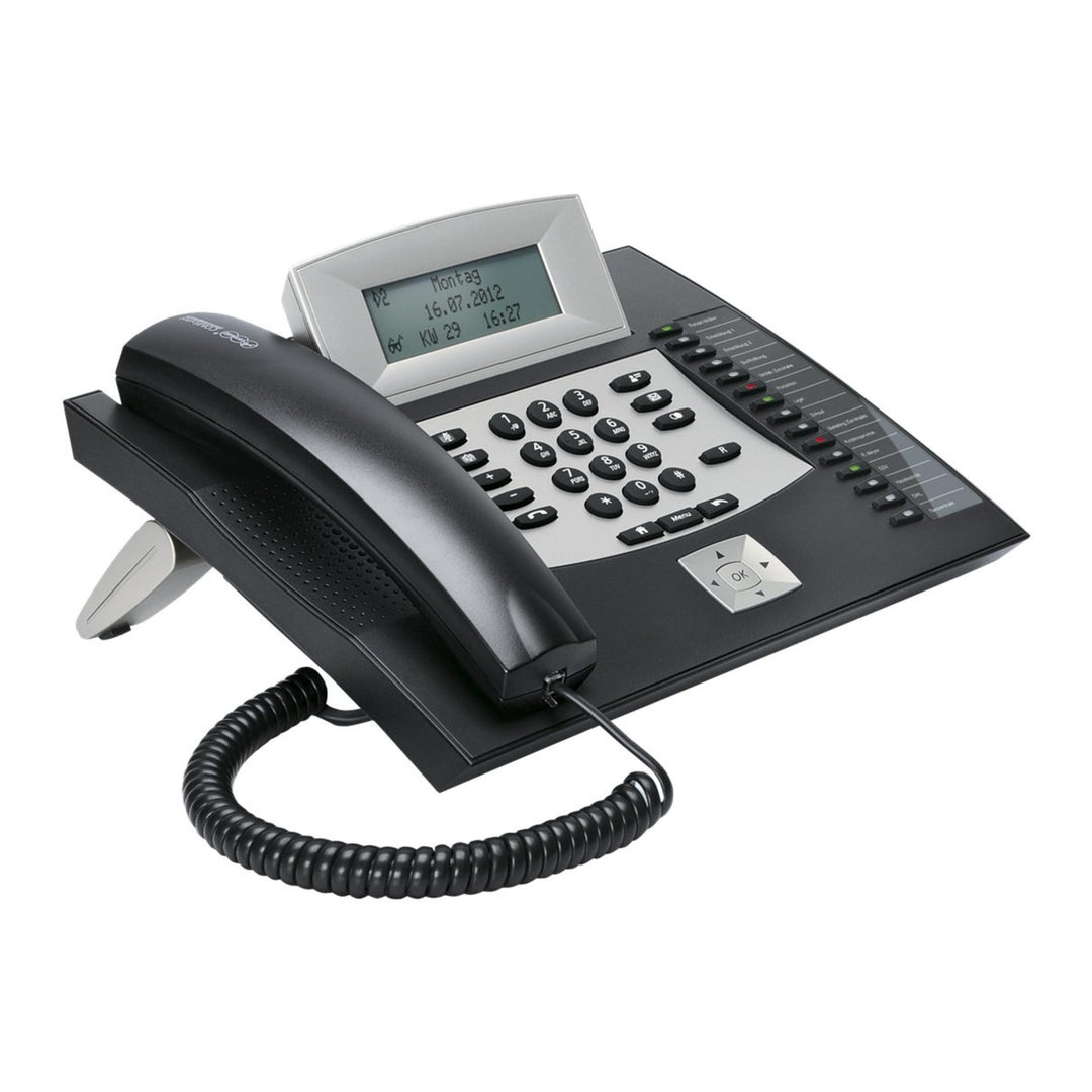 Auerswald 90114 COMfortel 1600 Systemtelefon, ISDN Headsetanschluss, Freisprechen, Touchscreen Beleu