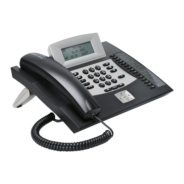 Auerswald 90114 COMfortel 1600 Systemtelefon, ISDN Headsetanschluss, Freisprechen, Touchscreen Beleu