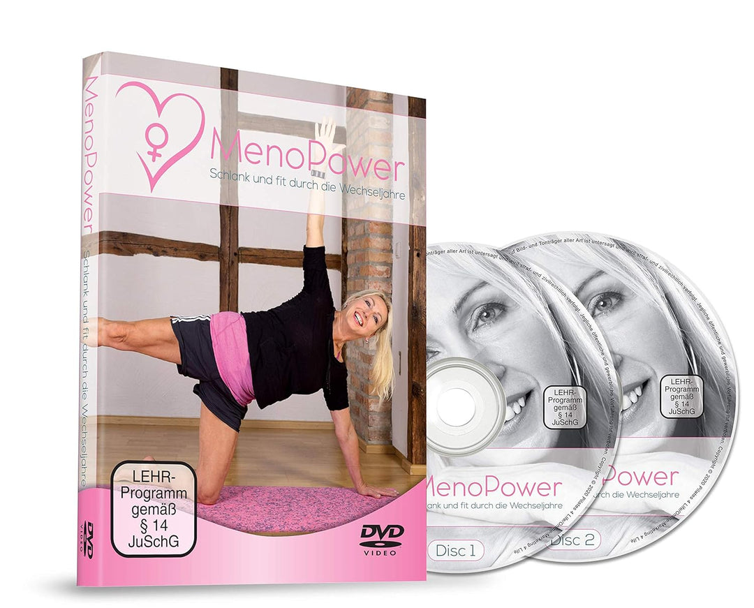 MenoPower® DVD - 28 Tage Pilates-Spezialkurs für Frauen (45+) - sehr effektives 1:1-Training für Ein
