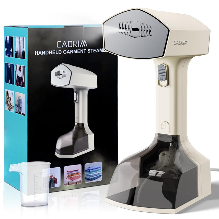Cadrim Steamer Dampfglätter, 1800W Powerful 2 In 1 Steamer & Iron, 350ml Tragbarer Dampfbügeleisen,