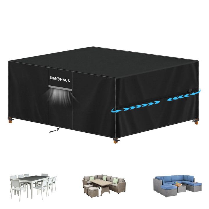 Abdeckung für Gartenmöbel Wasserdicht Abdeckung Loungemöbel | Abdeckplane Gartenmöbel Winterfest Tis