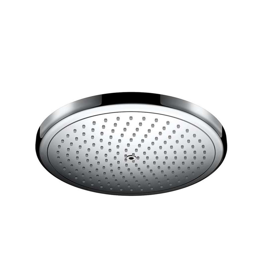 hansgrohe Croma Duschkopf 280 mm, Kopfbrause wassersparend, Chrom Chrom 1 Strahlart mit Wassersparfu