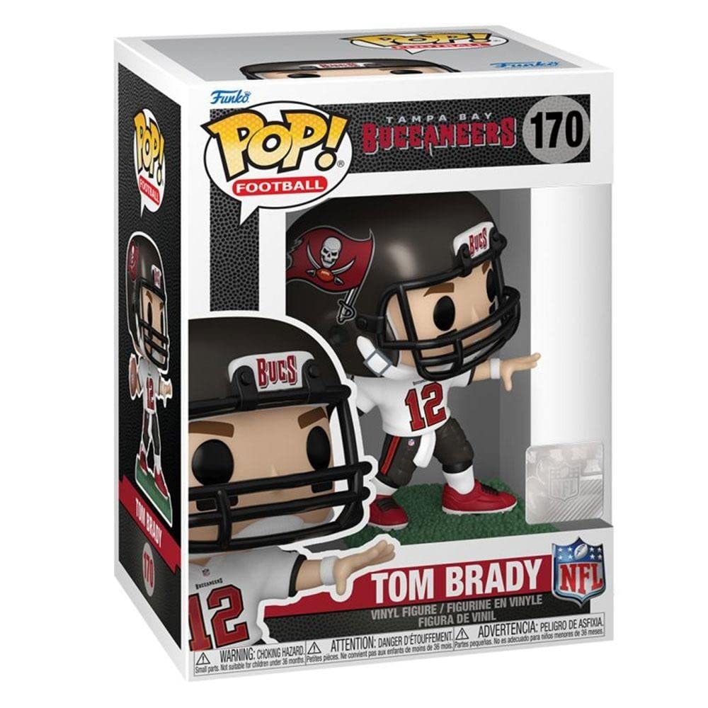 Funko Pop! NFL: Bucs - Tom Brady - (Away) - Vinyl-Sammelfigur - Geschenkidee - Offizielle Handelswar