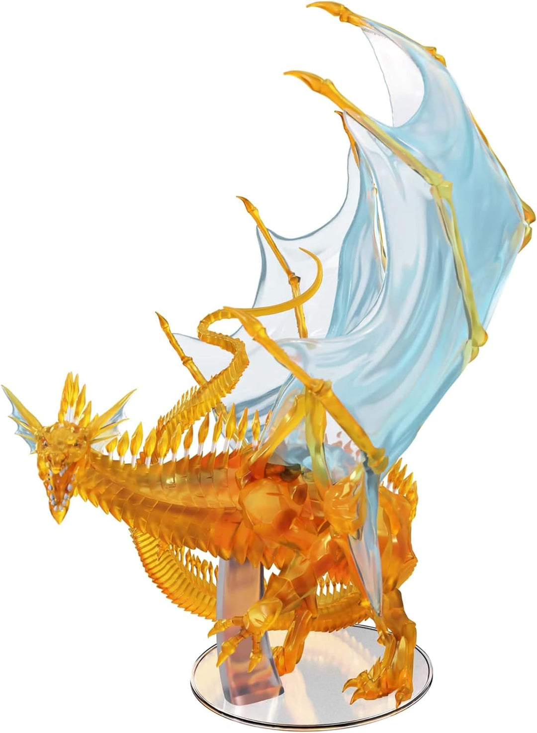 Dungeons & Dragons D&D Icons of The Realms: Adult Topaz Dragon - Pre-Painted Miniatures, Translucent