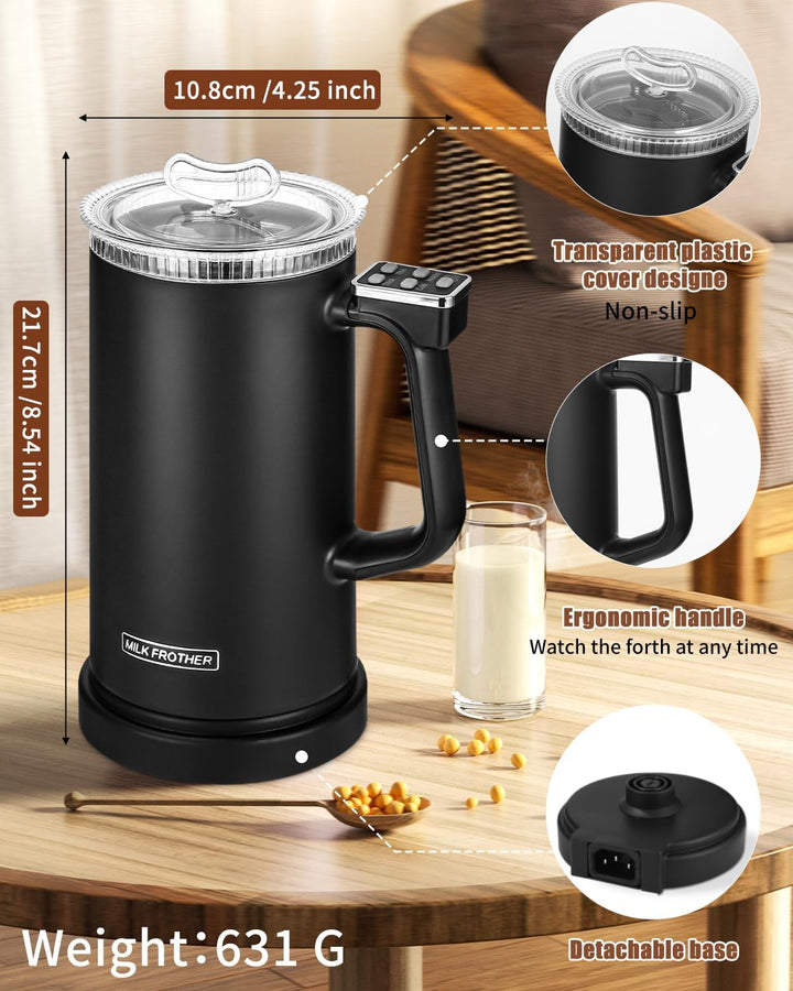 Elektrische Milchaufschäumer 4-in-1 Automatische Induction Milch Frother 500 ML Kapazität für Latte